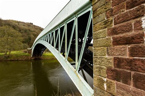 Bigsweir Bridge A Single Span Iron Bridge Over The River Wye An Stock