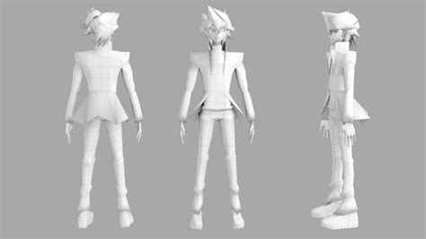 Artstation Joey Wheeler Yugioh Anime Lowpoly 3d Model Game Assets