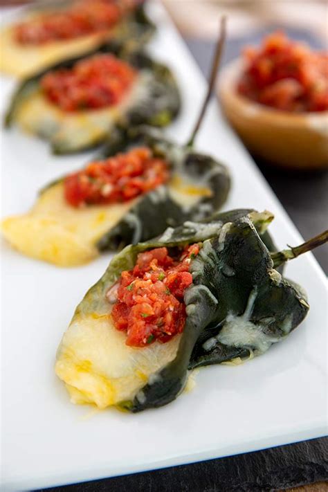 Cheese Stuffed Poblano Peppers With Salsa Gluten Free More