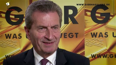 Günther Oettinger über Gier in der Politik YouTube