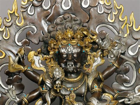 20 White Mahakala Statue From Nepal Exotic India Art