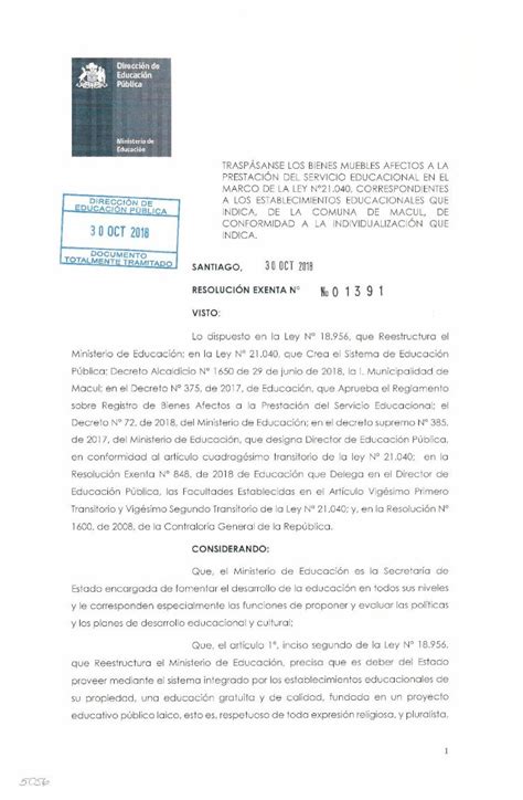 Pdf Educaci N P Blica Traspaso Del Servicio Educacional Que