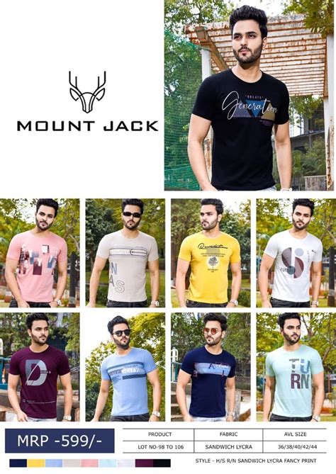 Printed Mount Jack Lycra Mens T Shirt At Rs 220piece In Nagpur Id 2851153153197