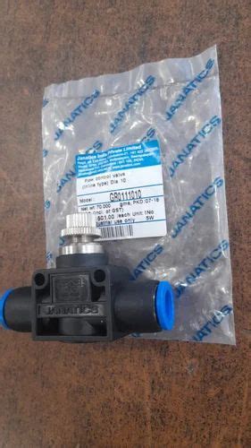 ORIGINAL JANATICS PNEUMATIC INLINE TYPE FCV FLOW CONTROL VALVE 10MM X