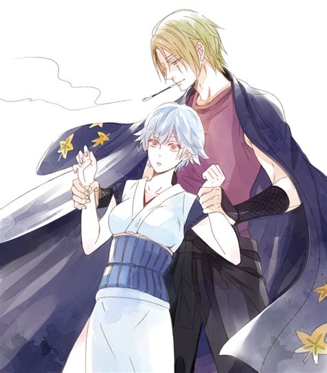 Sakata Gintoki Tsukuyo And Sakata Ginko Gintama Drawn By Masaki Yuu