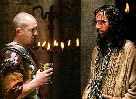 In The Passion Of The Christ 2004 Pontius Pilate First Attempts To