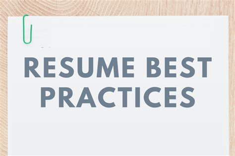 Resume Best Practices Bentley CareerEdge