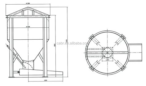 Concrete Lifting Bucket For Crane For Manual Chute And Cone Dual