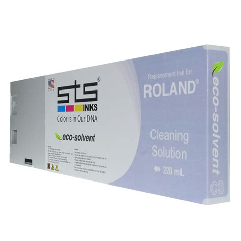 Sts Inks Cleaning Solution Cartridge For Roland Eco Sol Max And Eco