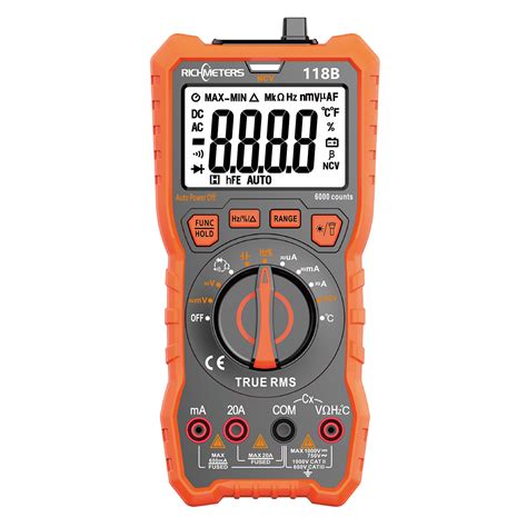 RM118B Digital Multimeter 6000 Counts RICHMETERS