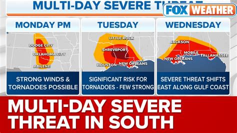 Multi Day Severe Weather Threat With Possible Tornadoes Take Aim For