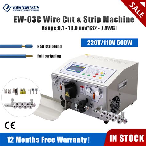 High Precision Automatic Wire Cable Cutting And Stripping Machine Wire