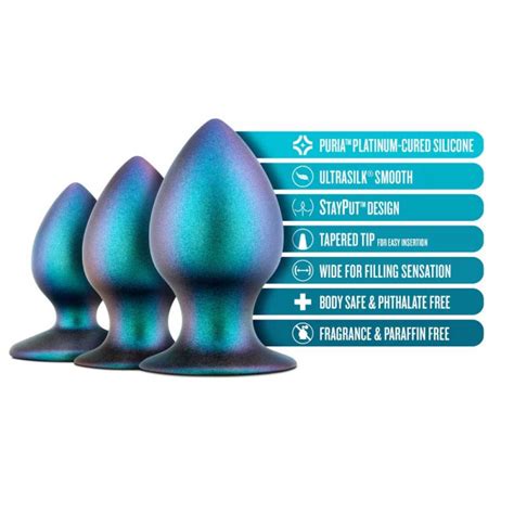Blush Anal Adventures Matrix Metaverse Plug Kit Tapered Butt Plug