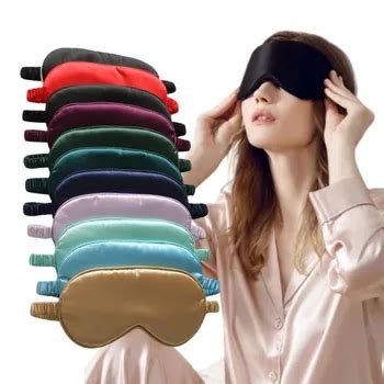 Silk Pillowcase Sleep Mask Mulberry Silk Eyemask Set Travel Comfortable