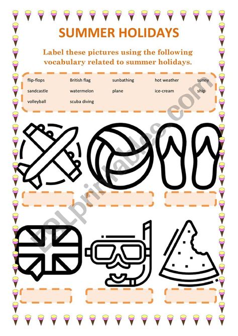 Summer Holidays Esl Worksheet By Misssaragonzalez