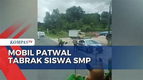 Mobil Patwal Polda Sumut Terlibat Tabrakan Dengan Motor Yang Di