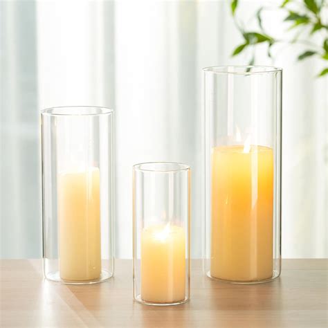 Amazon De Windlicht Glas Kerzenhalter Kerzenst Nder Glaszylinder