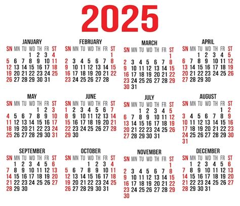 Pocket Calendar 2025 Vector Viola Maurizia