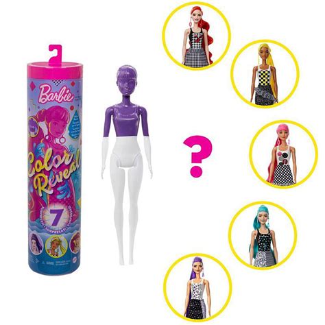 Muñeca Barbie Color Reveal con 7 sorpresas GTR94 BarbiePedia