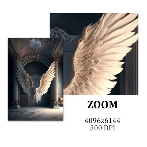 16 Angel Wings Digital Backdrop, Fine Art Backdrops, Photoshop Overlays ...