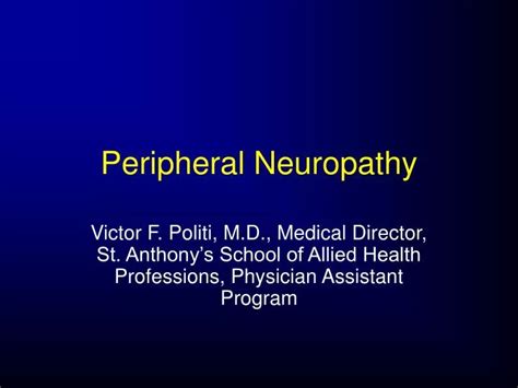 Ppt Peripheral Neuropathy Powerpoint Presentation Free Download Id