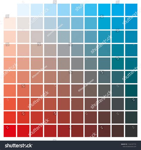 Cmyk Color Chart Blue