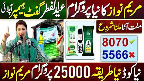 Muft Atta Online Apply Code Maryam Nawaz Eid Program Online