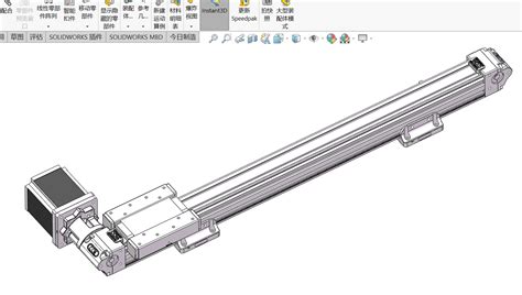 长距离来回运动模组 Solidworks 2018 模型图纸下载 懒石网