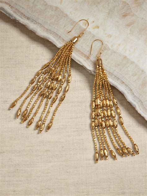 Golden Pod Earrings Aureus Argent Banana Republic Factory