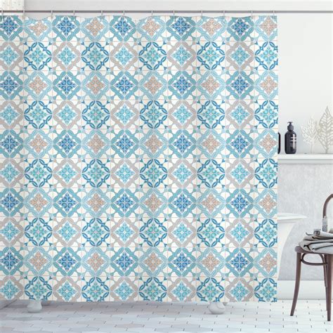 Quatrefoil Shower Curtain Tangled Modern Lisbon Pattern Based On