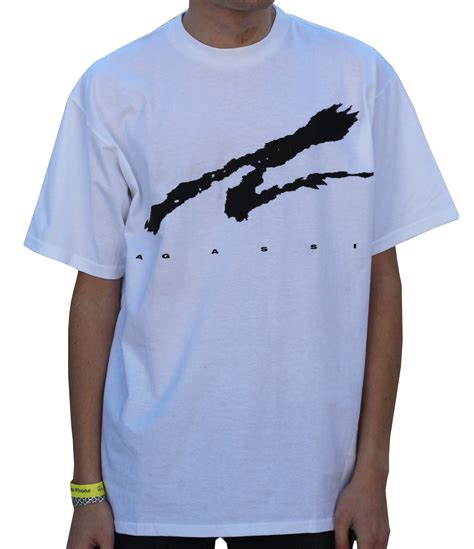 Vintage Nike Agassi White Black T Shirt Nwt — Rootsbk