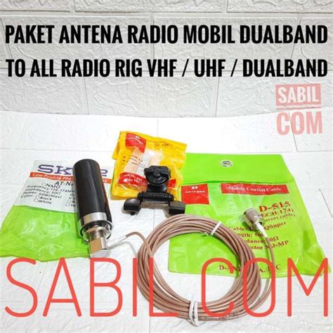 Jual Jual Paket Antena Mobil Dualband Paket Antena Dualband Mini Di