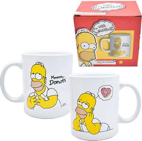 Los Simpsons Tarro De Cer Mica Con Caja De Regalo Homero Ml