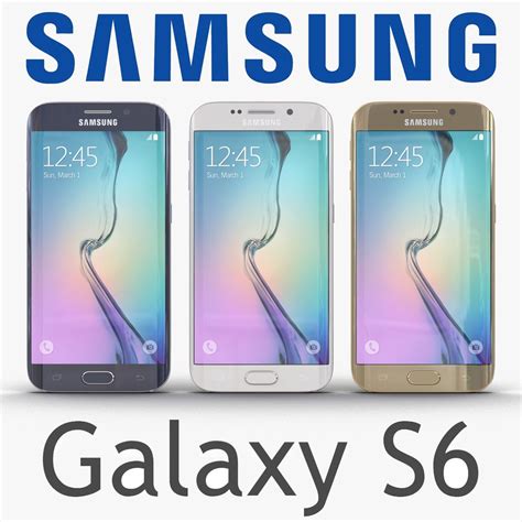 Samsung Galaxy S6 3d Models Set 3d Model 39 3ds C4d Fbx Ma Obj