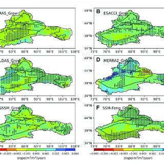 Spatial Distributions Of Linear Trends Of Annual Soil Moisture A