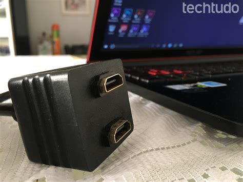 Como Usar Duas Telas No Notebook Ou Pc Splitter Hdmi Notebooks