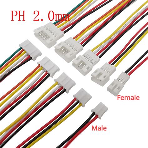 10Pcs Micro JST PH 2 0mm Pitch Male Female Socket Wire Cable Connector