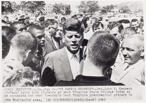 John F Kennedy Campaigning For West Virginia Presidential Primary