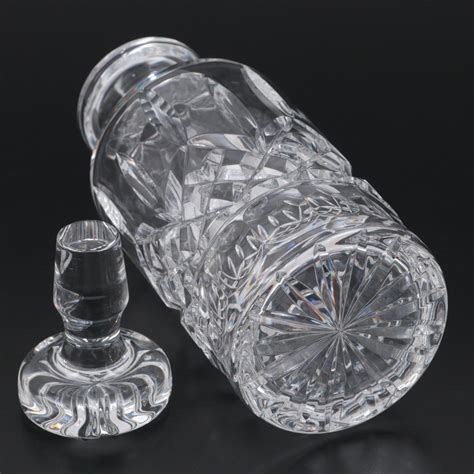 Waterford Crystal Lismore Spirit Decanter And Sherry Glasses Midlate 20th C Ebth