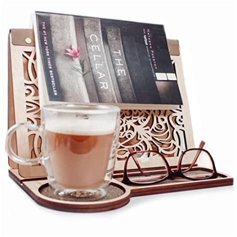 Amazon Book Nook Reading Valet Stand With Coffee Cup Mug Glasses