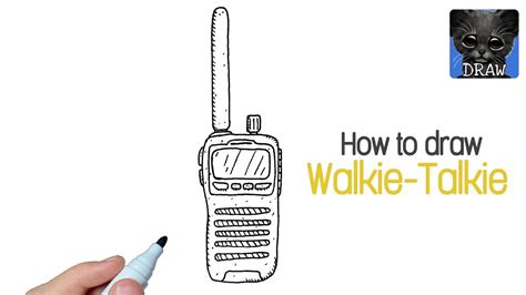 How To Draw A Walkie Talkie Easy YouTube