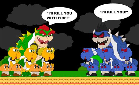 Bowser VS Dark Bowser by Bowser14456 on DeviantArt