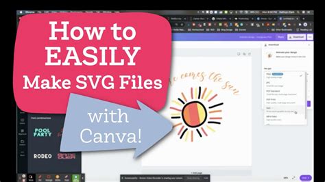 How To Make Svg Files For Cricut Silhouette In Canva Youtube