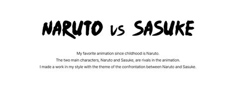 NARUTO VS SASUKE :: Behance