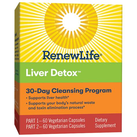 Liver Detox™ 30 Day Liver Cleanse Program Supplements Renew Life