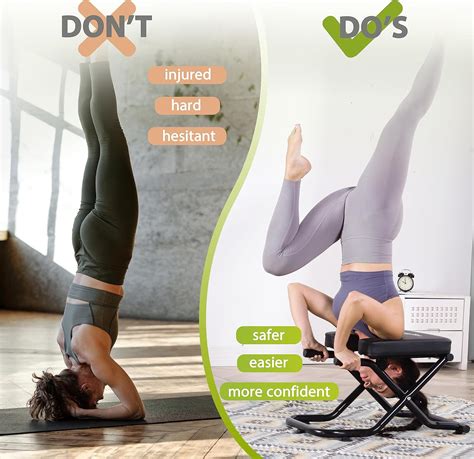 BODY RHYTHM Foldable Yoga Headstand Bench Yoga Inversion Chair