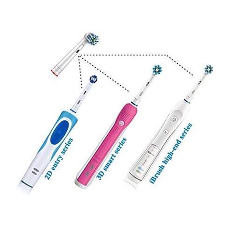 Sensicare 4 Pack Compatible Sensitive Toothbrush Heads For Braun Oral B Electric Toothbrush