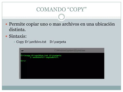 Comandos Del Símbolo Del Sistema Ppt