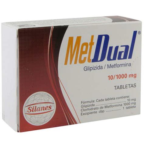 Comprar Metdual Glipizida Metformina 101000 Mg Con 30 Tabletas Prixz