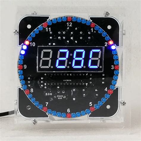 Kit D Horloge Num Rique Lectronique Affichage LED Rotatif Bricolage